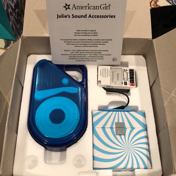 American Girl Doll Julie Retired Sound Accessories Tape Recorder ONLY WORKS